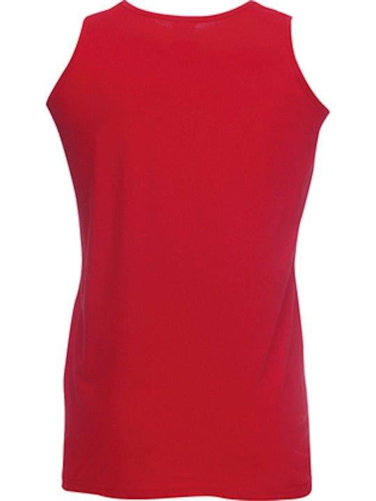 Fruit of the Loom Valueweight Athletic Men's Sleeveless Promotional Blouse Red