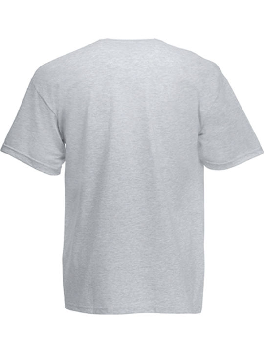 Fruit of the Loom Heavy T Ανδρικό Διαφημιστικό T-shirt Κοντομάνικο Heather Grey