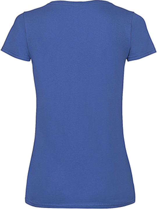 Fruit of the Loom Valueweight V Τ Women's Short Sleeve Promotional T-Shirt Royal