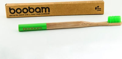 Boobam Brush Style Adult Manual Toothbrush Medium Beige