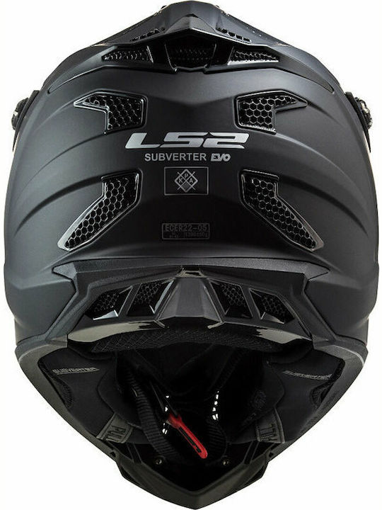 LS2 MX700 Subverter Evo Noir Matt Black Motorcycle Helmet Motocross DOT / ECE 22.05 1300gr
