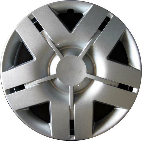 Farad Auto Radkappen Set Renault Laguna mit Marke Renault 4Stück 16" Silber
