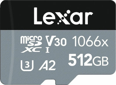 Lexar Professional 1066x microSDXC 512GB Class 10 U3 V30 A2 with Adapter