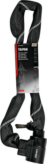 Lampa Taipan 90cm Motorcycle Anti-Theft Chain with Lock in Black