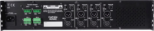 Audac CAP424 Τελικός Ενισχυτής PA 4.0 Καναλιών 240W/4Ω CAP424