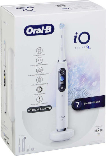 Oral-B iO Series 9N Elektrische Zahnbürste mit Reisetasche Weiß