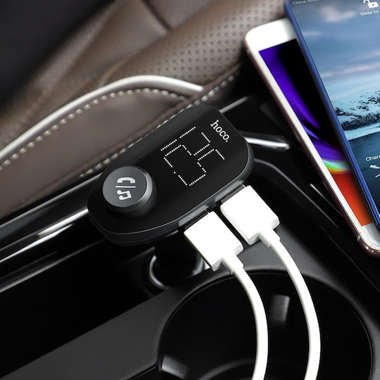 Hoco FM Transmitter Autovehicul E45 cu USB / Bluetooth
