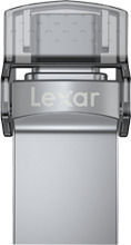 Lexar JumpDrive Dual Drive D35c 128GB USB 3.0 Stick με σύνδεση USB-A & USB-C Ασημί