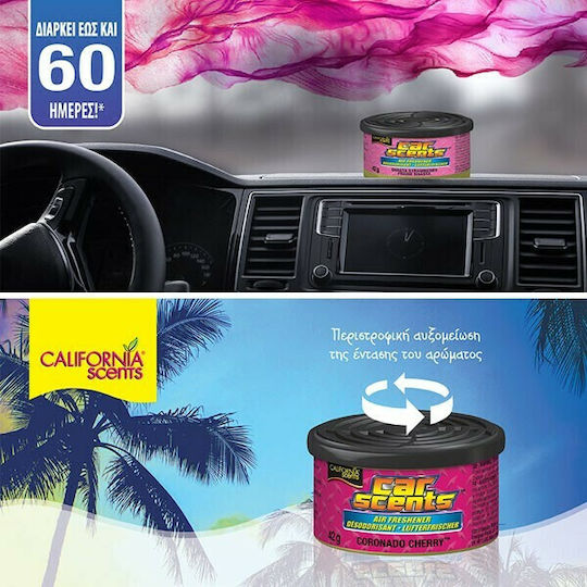 California Scents Air Freshener Can Console/Dashboard Car Scents Monterey Vanilla 42gr
