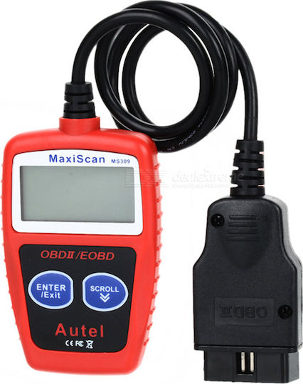 Autel MaxiScan MS309 Διαγνωστικό Αυτοκινήτου Ψηφιακό OBD 2 με Καλώδιο
