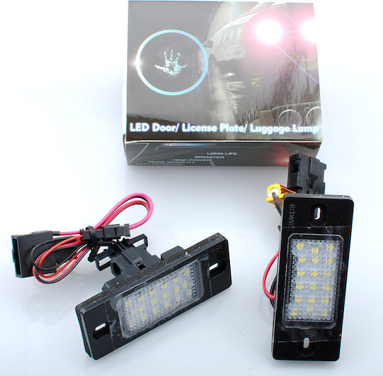 M-Tech License Plate Lights Led 12V for Audi TT 2pcs