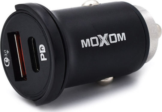 Moxom MX-UC08 Încărcător Auto 33W cu Porturi: 1xUSB 1xType-C