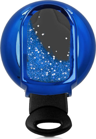 Silicone Car Key Cover Case with 3 Buttons for Mini Cooper Blue