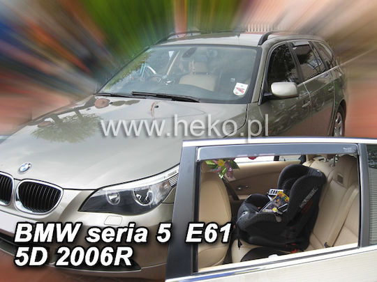 Heko Комплект Ветробрани Dark Fime за BMW Ред 5 4бр