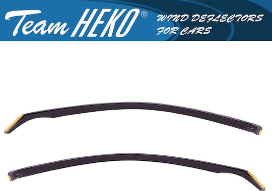 Heko Set of Windbreakers Front Car Dark Fime for Opel Corsa C 5D 2000-2006 2pcs