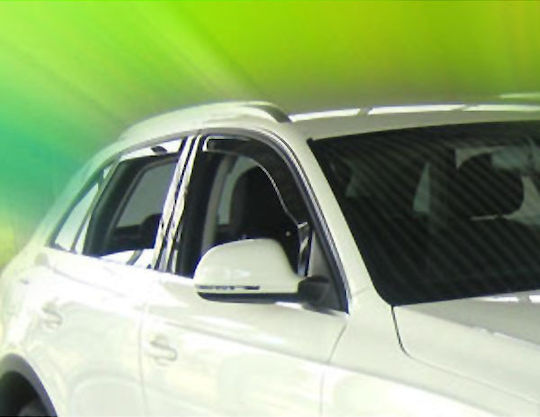 Heko Set of Windbreakers Front Car Dark Fime for Audi Q3 2pcs