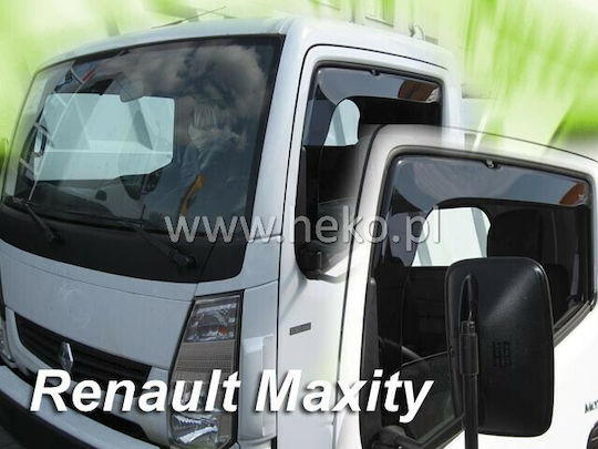 Heko Set of Windbreakers Front Trucks Dark Fime for Nissan Cabstar 2007 / Renault Maxity 2pcs