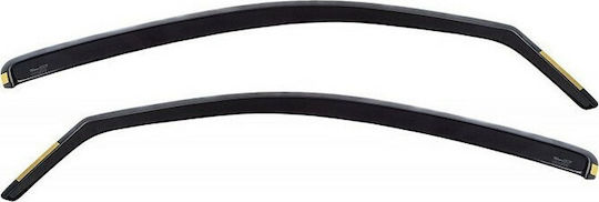 Heko Set of Windbreakers Front Car Dark Fime for Ford Transit 2pcs