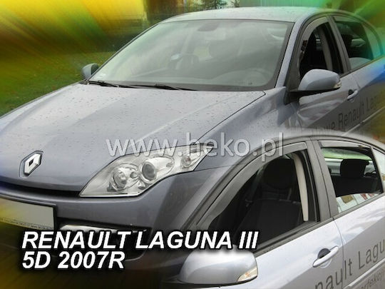 Heko Set of Windbreakers Front Car Dark Fime for Renault Latitude 2pcs