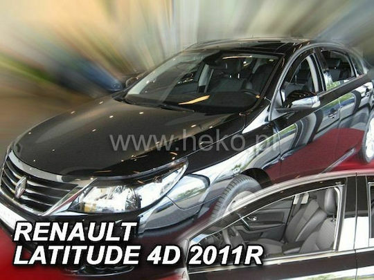 Heko Set of Windbreakers Front Car Dark Fime for Renault Latitude 2pcs
