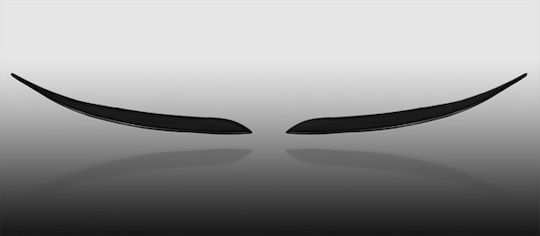 Motordrome Front Headlight Eyebrows for Opel Vectra B 95-02