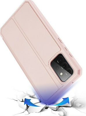 Dux Ducis Skin X Buchen Sie Synthetisches Leder Rosa (Galaxy A72)