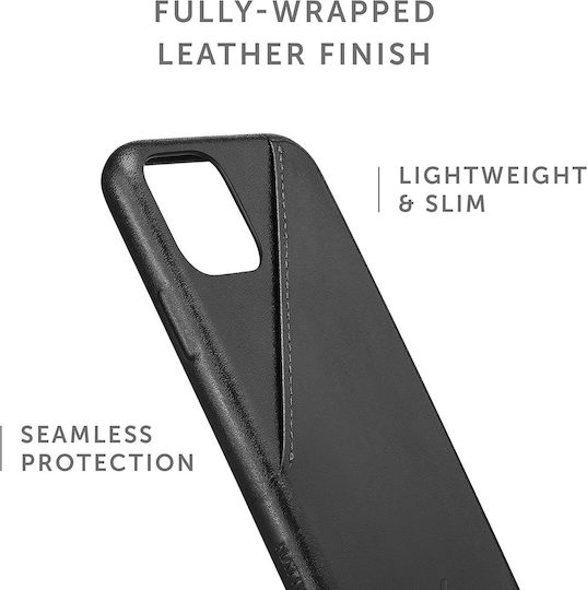Native Union Clic Card Back Cover Leather Black (iPhone 11 Pro Max)
