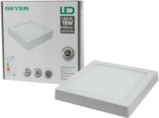 Geyer Platz Draußen LED Panel 18W mit Warmes Weiß Licht 3000K