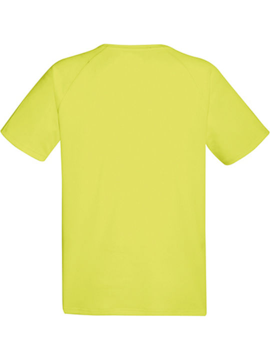 Fruit of the Loom Performance T Bărbătesc galben strălucitor