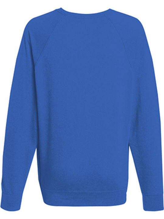 Fruit of the Loom Lightweight Raglan Men's Long Sleeve Promotional Blouse Royal