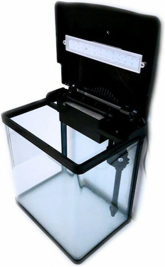 Sun-Sun HR-320 Fish Aquarium Capacity 25lt with Lighting, Filter and 32x23x38cm Black