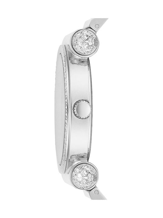 Versus by Versace Γυναικείο Ρολόι 38mm Μπαταρίας με Ασημί Μεταλλικό Μπρασελέ
