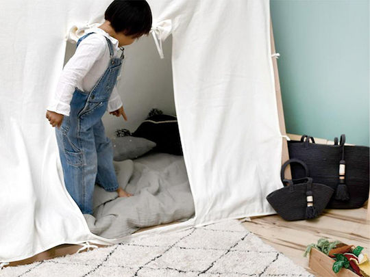 Lorena Canals Mini Bereber Kinder Teppich Beige 70x100cm