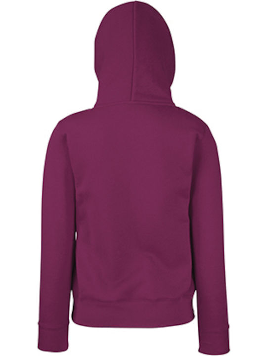 Fruit of the Loom Ladies Classic Werbe-Hoodie Burgundy