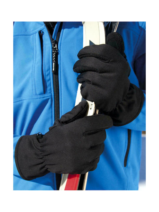 Result Softshell Thermal Ανδρικά Γάντια Σκι & Snowboard Μαύρα