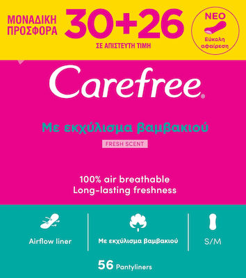 CareFree Daily Liners for Normal Flow 2 Drop 30pcs & 26pcs