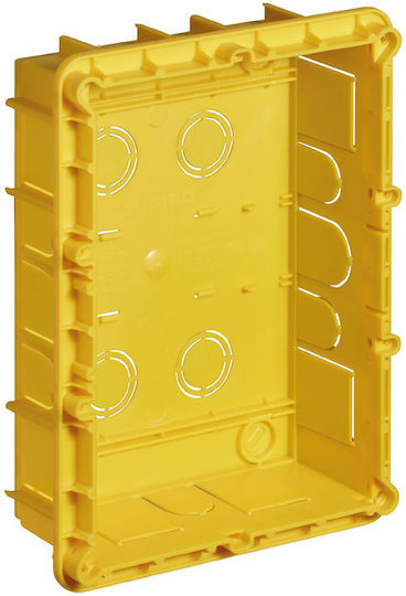 Legrand Multibox Flush Electrical Box Branching 3x6 Elements in Yellow Color