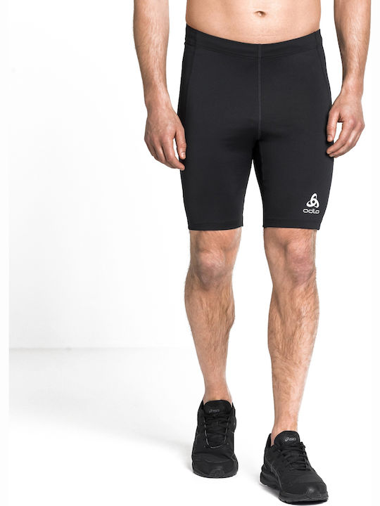 Odlo Element Light Ανδρικό Αθλητικό Κολάν Κοντό Μαύρο