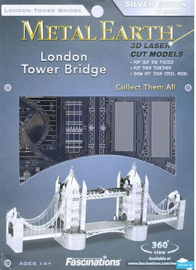 Fascinations London Tower Bridge Metall Modellfigur Monument 14x5.7x2cm.