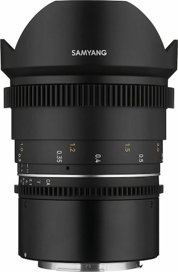 Samyang Crop Obiectiv Foto 14mm T3,1 VDSLR MK2 Unghi larg pentru Montura Canon RF Black