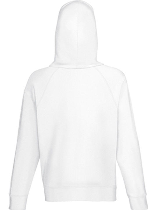 Fruit of the Loom Lightweight Men's Long Sleeve Promotional Sweatshirt White