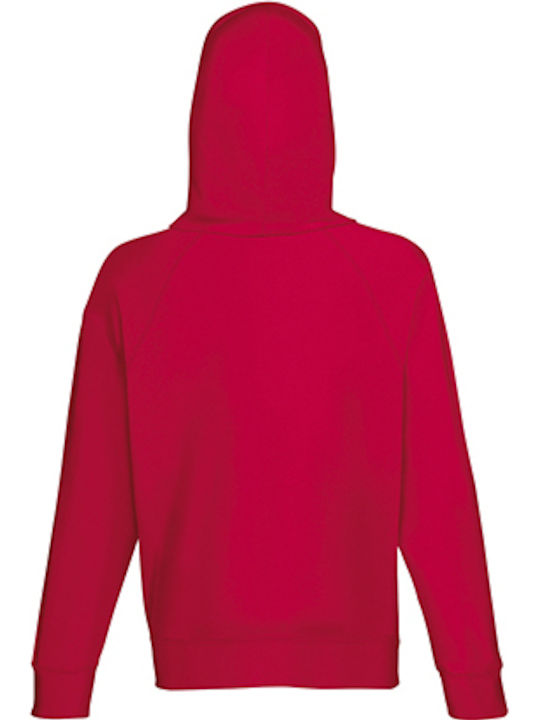 Fruit of the Loom Lightweight Men's Long Sleeve Promotional Sweatshirt Red