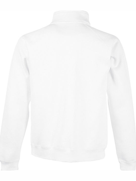 Fruit of the Loom Classic Men's Long Sleeve Promotional Sweatshirt White