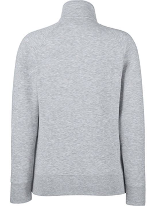 Fruit of the Loom Ladies Premium Women's Long Sleeve Promotional Sweatshirt Heather grey