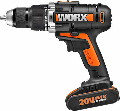 Worx Percussive Drill Driver Battery 20V 2x2Ah