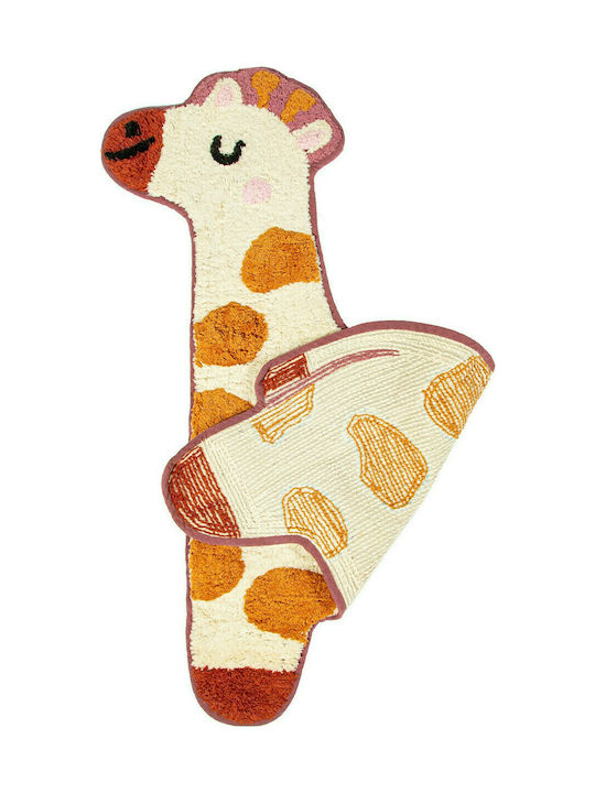 Sass & Belle Kids Cotton Rug Giraffe 57x80cm 15mm