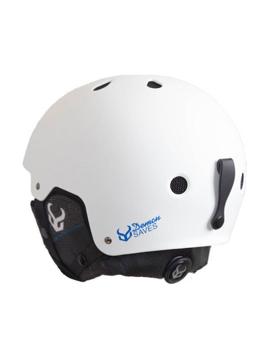 Demon Factor Ski & Snowboard Helm in Weiß Farbe Demon Factor Ski & Snowboard Helm in Weiß Farbe