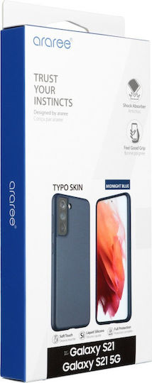 Araree Typoskin Back Cover Silicone Blue (Galaxy S21)