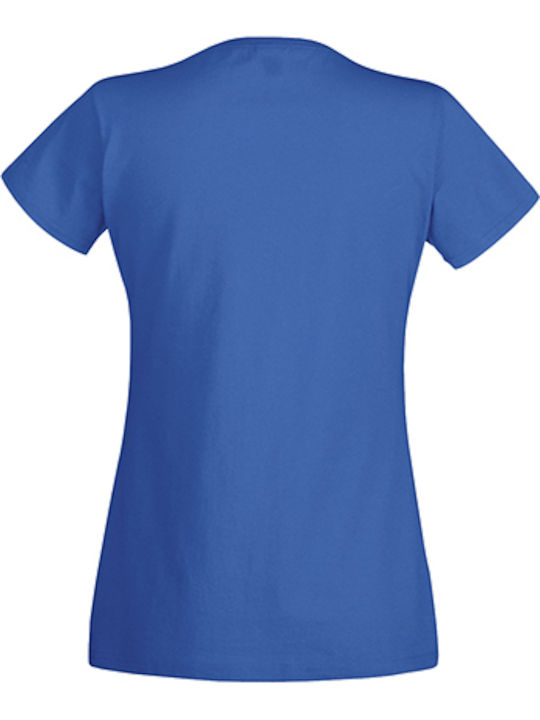 Fruit of the Loom Ladies Original T Women's Short Sleeve Promotional T-Shirt Royal