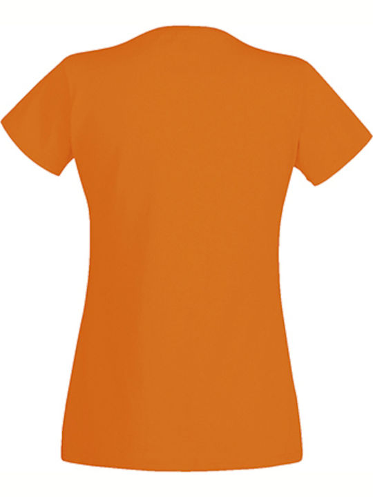 Fruit of the Loom Ladies Original T Women's Short Sleeve Promotional T-Shirt Orange